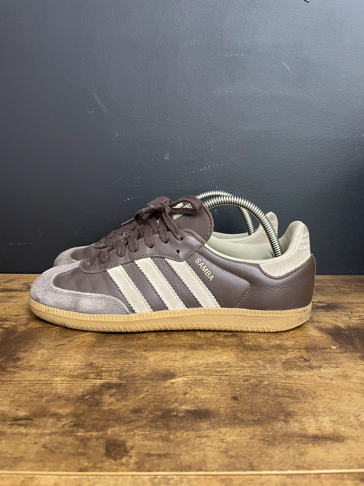 2ó Brązowe sneakersy adidas Samba OG, rozmiar 40 2/3