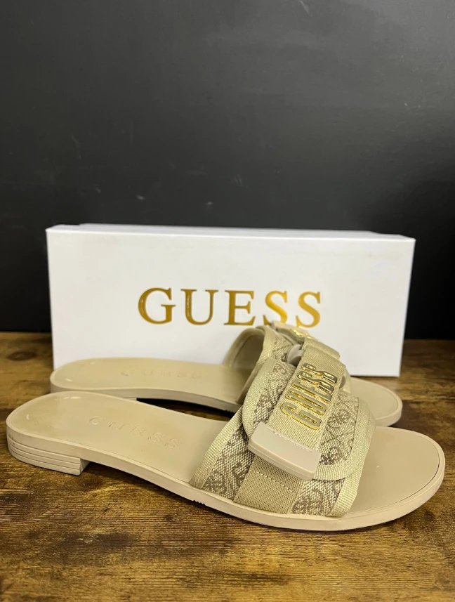 505 Beżowe klapki GUESS rozmiar 38 - obrazek 7