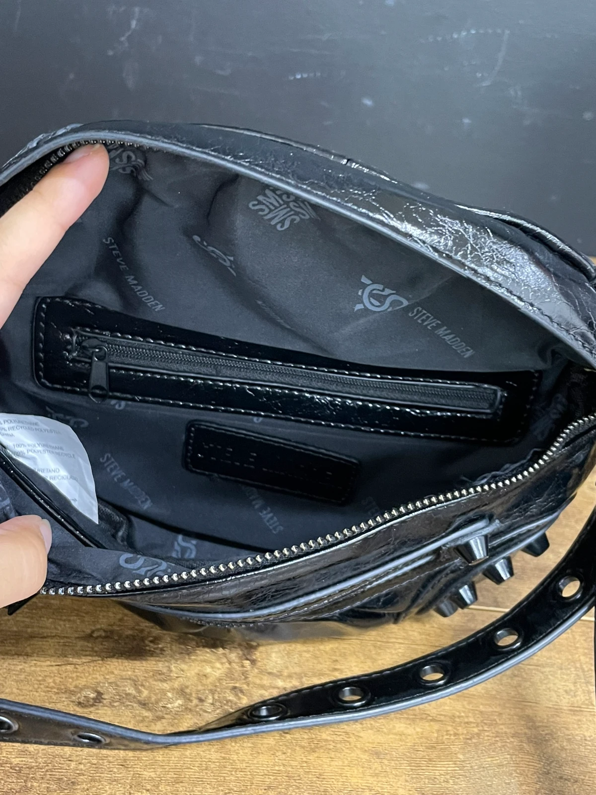 130 Czarna torebka Steve Madden Bvina Crossbody Bag - obrazek 8