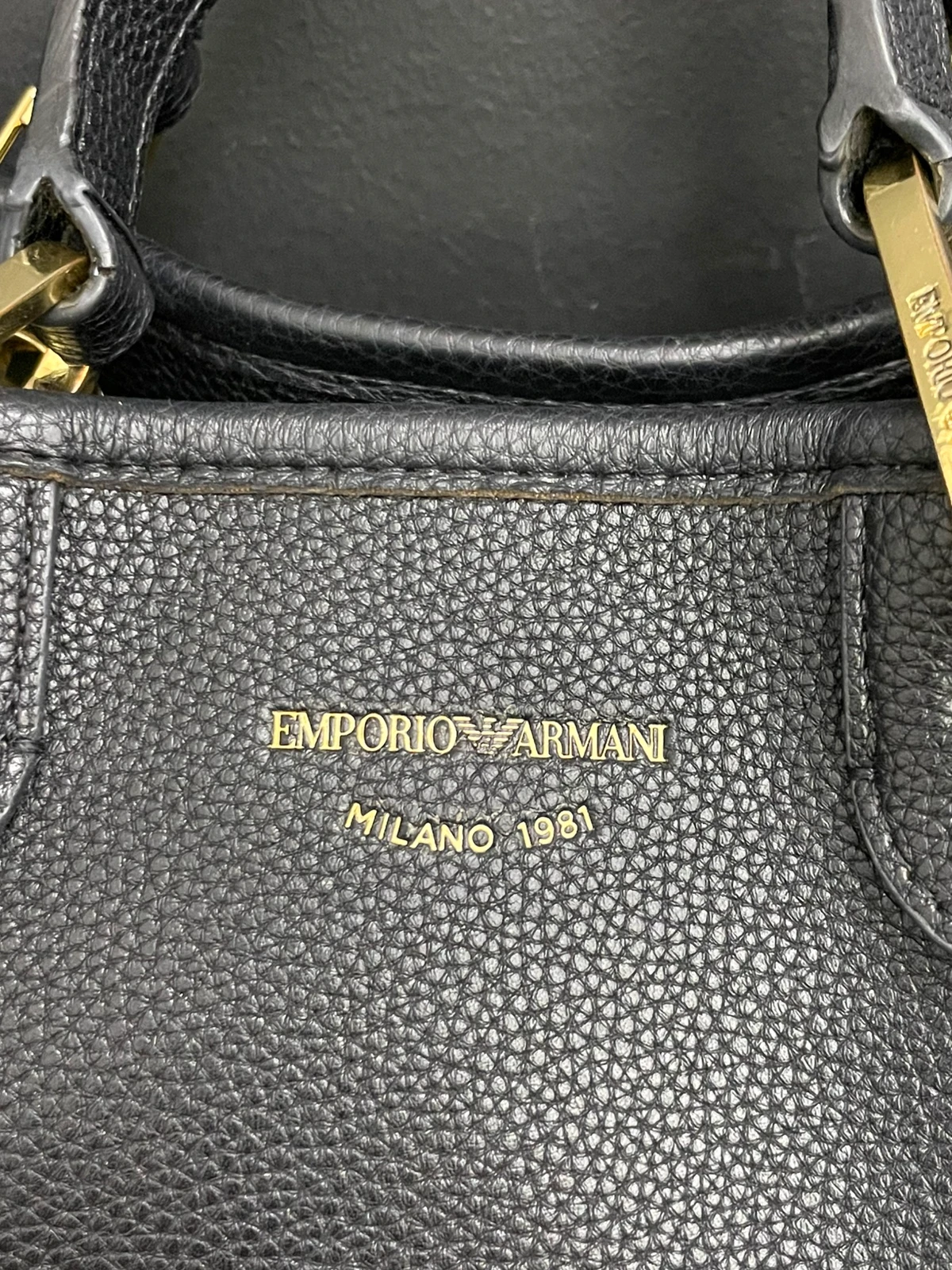 T60 Czarna torebka Emporio Armani Borsa - obrazek 3