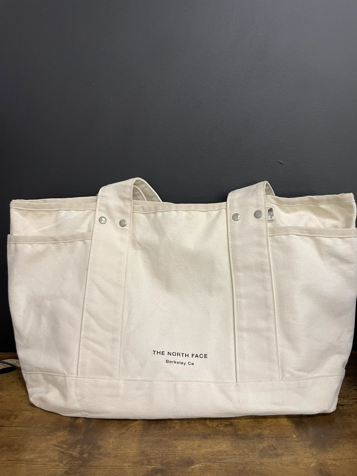 T85 kremowa torba The North Face Circular Cotton Tote