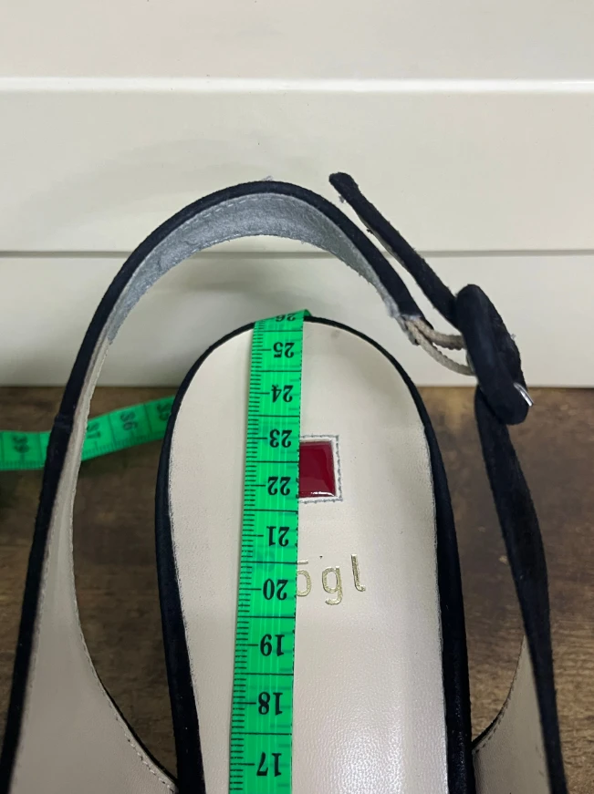 455 Czarne zamszowe sandałki Högl rozmiar 40/41 - obrazek 8