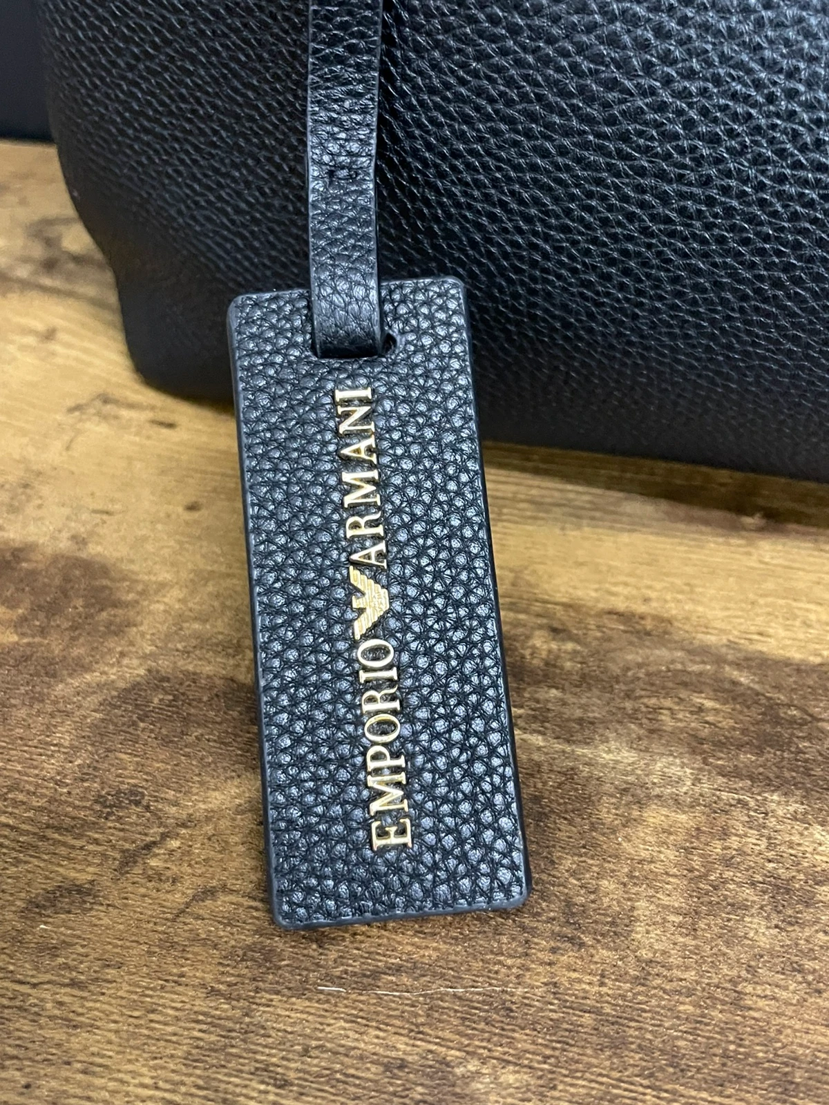 T60 Czarna torebka Emporio Armani Borsa - obrazek 2