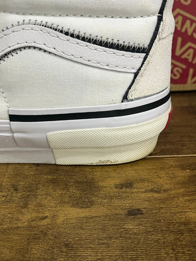 475 Białe wysokie sneakersy Vans rozmiar 45 - obrazek 7