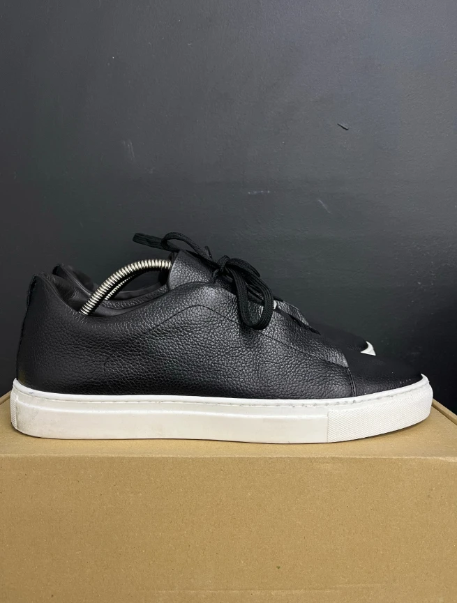 470 Czarne skórzane sneakersy Dino Draghi, rozmiar 42 - obrazek 2