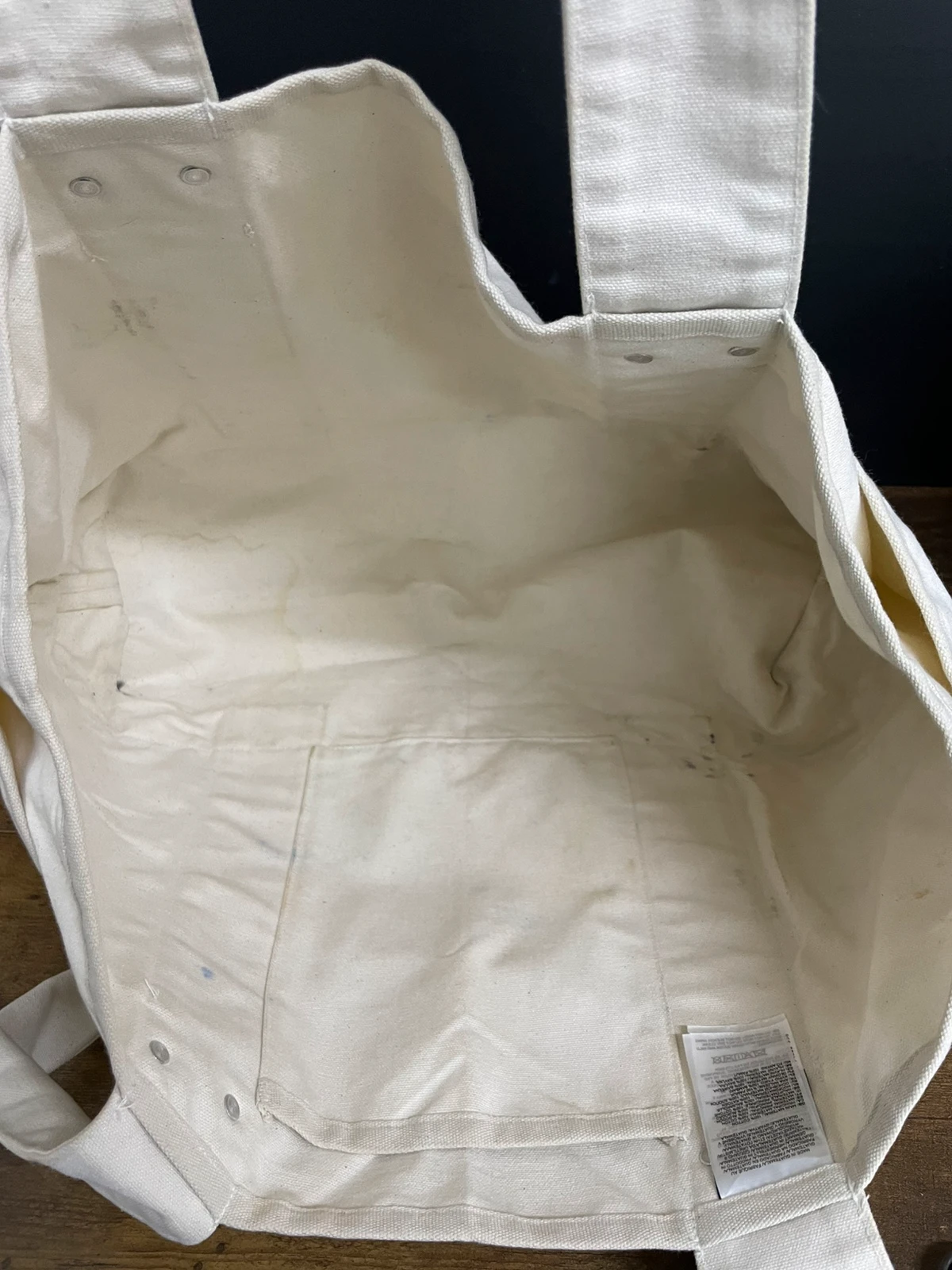 T85 kremowa torba The North Face Circular Cotton Tote - obrazek 3